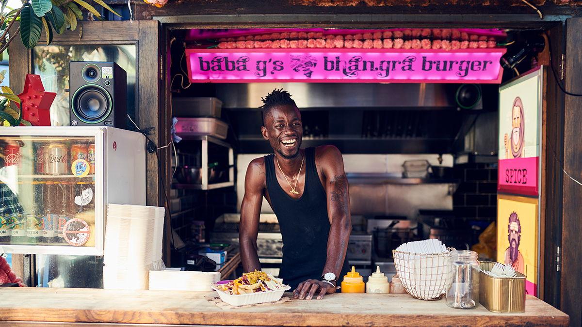 Food vendor in Brixton